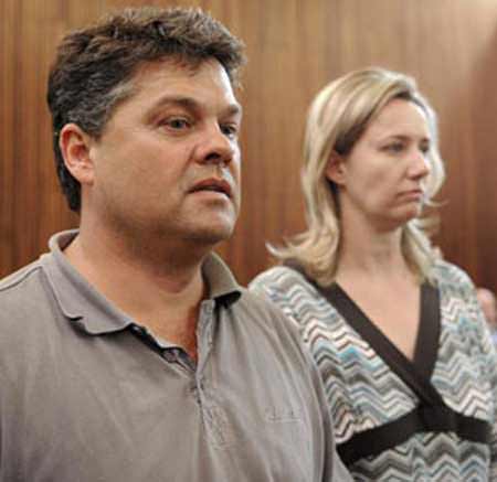 Mr. Dawie Groenewald (42) a director of Out of Africa Adventurous Safaris in Polokwane Limpopo South Africa and the alleged master mind behind the poaching syndicate, his wife Sariette (34)