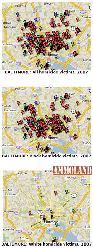 Baltimore Murder Stats Maps