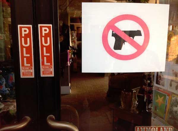 No Guns Gun Free Zone