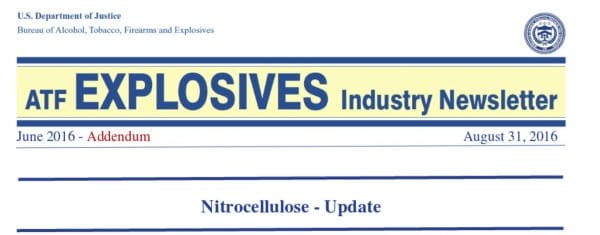 ATF Nitrocellulose Newsletter