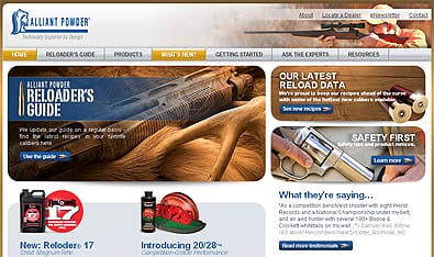 Alliant Powder's New Website