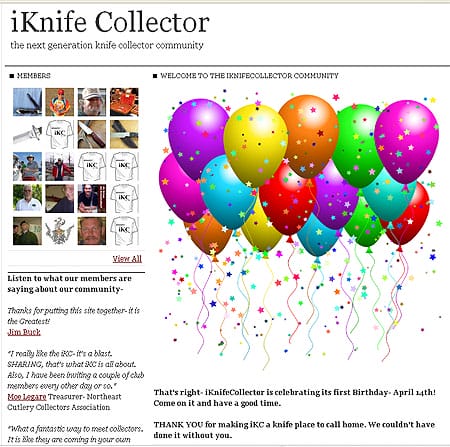 Come Celebrate iKnife Collector's First Birthday