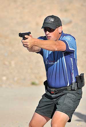 Phil Strader with Smith & Wesson M&P9 pistol