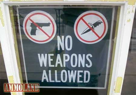 No Weapons Allowed