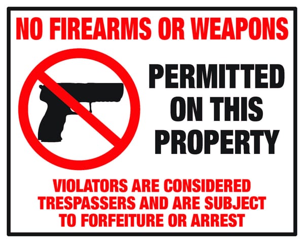 No Firearms Permitted