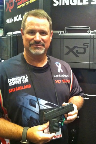 Rob Leatham sporting his 2013 Season competition gun - the new 3.3" XD-S in .45 ACP. Well, not really, but he does speak highly of the XD-S.