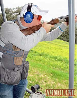 Olympic gold medal champion, Vincent Hancock, shooting a Beretta 692 at the La Almenara shooting range.