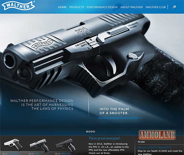 Walther Arms Website