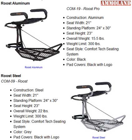 OL' Man Roost Tree Stand in Aluminum or Steel