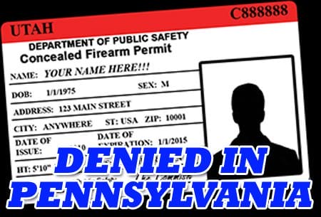 Utah Non-Resident Carry Permits No Longer Valid In Pennsylvania