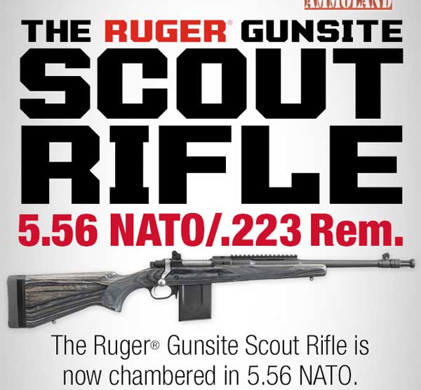 Ruger Gunsite Scout Rifle in 556 / 223