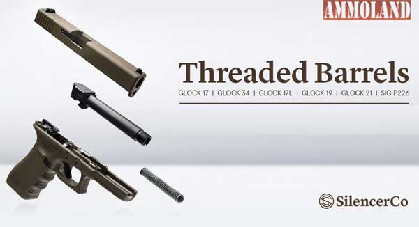 SilencerCo Aftermarket Threaded Pistol Barrels