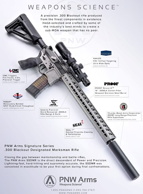 PNW Arms Designated Marksman Rifle in .300 Blackout