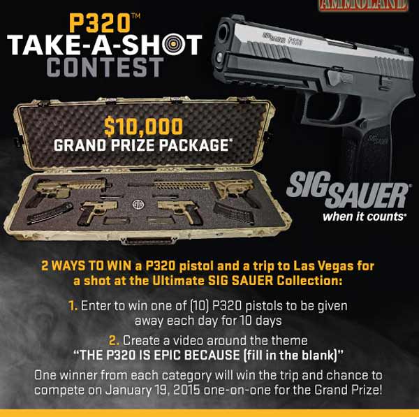 SIG SAUER Launches Epic P320 Take-A-SHOT Contest