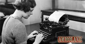 Journalist Usng a Typewriter