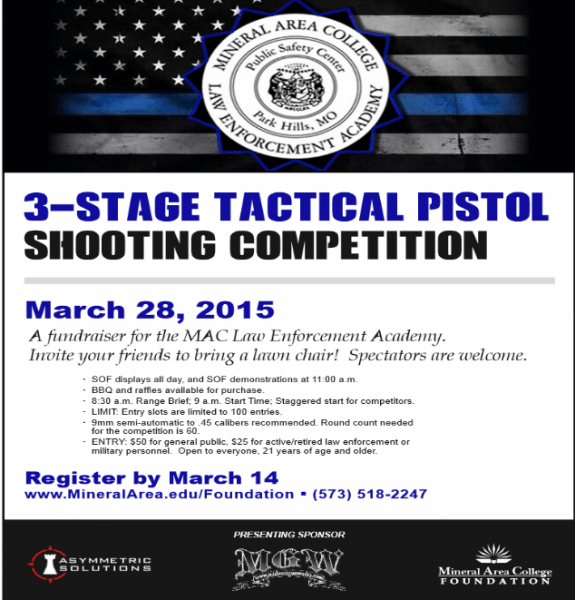 MGW Sponsors 3-Stage Tactical Pistol Shooting Competition  