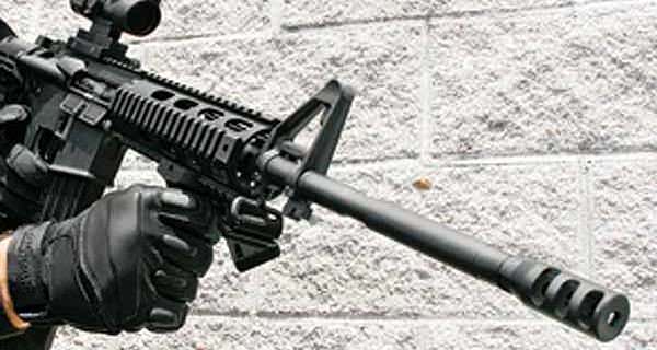 AR15 Black Rifle Assault Weapon