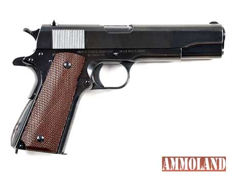 Lot 285 - Singer Mfg Model 1911 A1 semi-automatic pistol, one of the great rarities in the Colt collecting field, estimate $80,000-$120,000. Morphy Auctions image