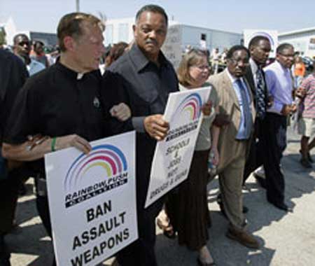 Radical-left Catholic Priest Father Pfleger and race baiter Jessie Jackson