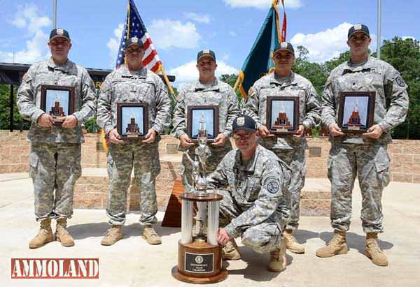 USAMU Blue poses for photo after winning their 15th consecutive Interservice Pistol Championship team title