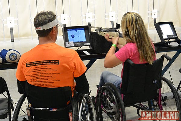 The CMP’s air range is equipped to help those with a variety of disabilities enjoy the fun atmosphere of shooting.