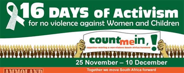 16 Days Of Activism For No Violence Against Women & Children