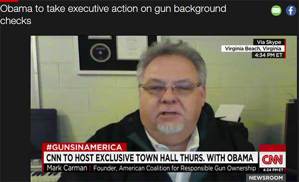 Mark Carman - The Dr. Gene Scott Of Gun Control, Sides with Obama