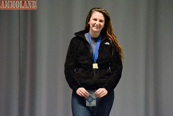 Junior Cierra Terrizzi from Dallastown MCJROTC in Pennsylvania was the overall winner in the rifle 60 Shot Open competition after an outstanding Finals performance on the last day of competition. She also came in third place in the Junior Rifle Match.