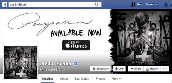 When shooting-related pages start competing with the Biebs, we'll get plenty of attention from Facebook.