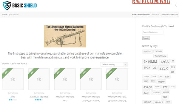 Basic Shield Launches Online Collection of Gun Manuals