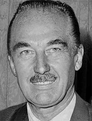 Fred Trump an American real estate developer and the father of businessman Donald Trump.