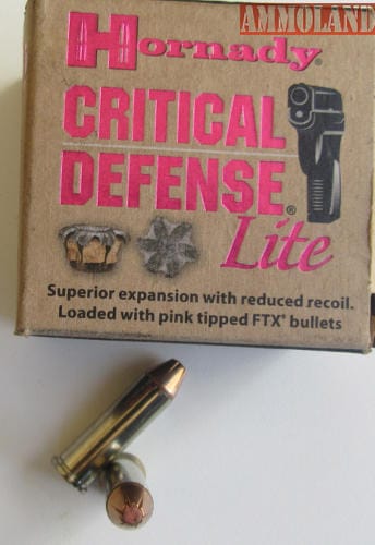 A look at the Hornady Critical Defense Lite load.