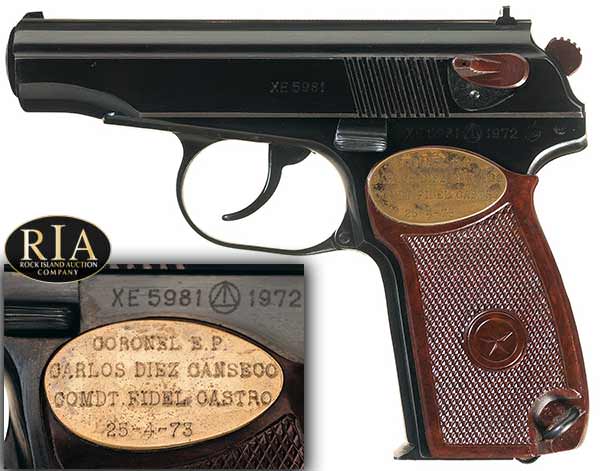 Historic Fidel Castro Presentation Cased Makarov Semi-Automatic Pistol with Holster