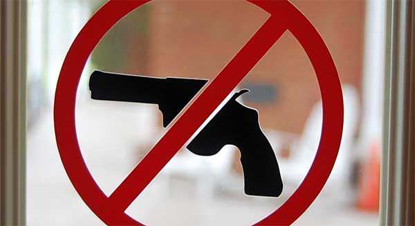 No Guns Gun Free Zone