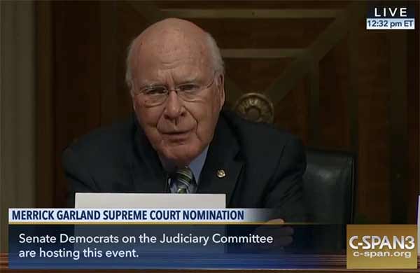 Senator Patrick Leahy, Democrat-Vermont