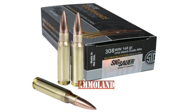 SIG SAUER 308 Win Match Grade Elite Performance Ammunition