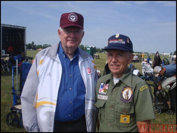 One of Jim’s teammates on the All National Guard Team was two-time gold medalist and DCM Emeritus, Gary Anderson. The two met for the first time at Camp Perry in 1963.