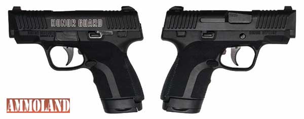 Honor Guard Sub-Compact semi-automatic handgun chambered in 9MM