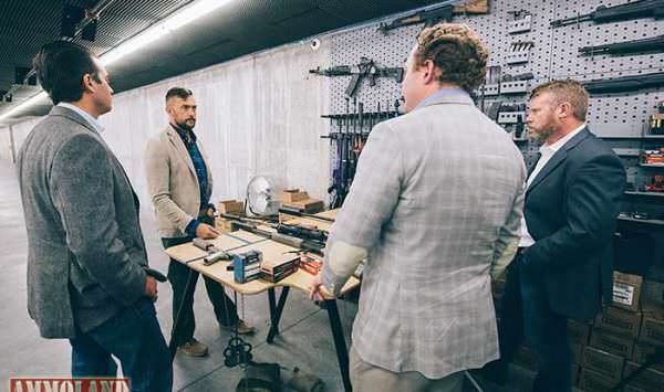 Donald Trump JR checking out Silencers, Black Rifles & AK's