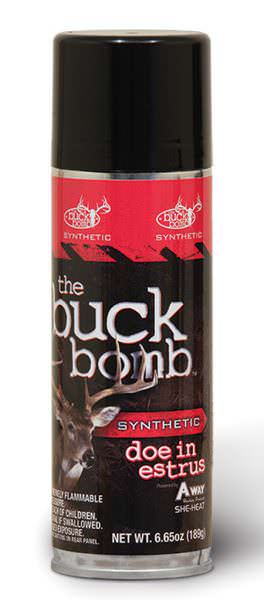 Buck Bomb Synthetic Doe in Estrus Scent, Black, 6.65 oz