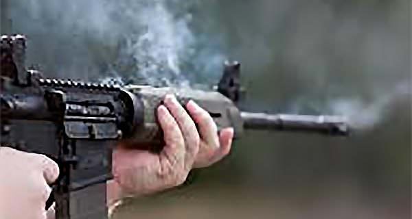 Image result for photo of ar 15 with smoke from barrel