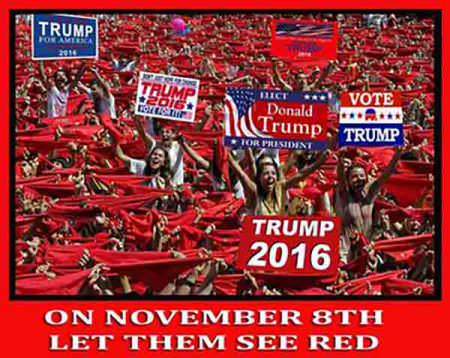 Remember to wear red on Election Day. To the polls, to work, to the store, to pick up your kids.