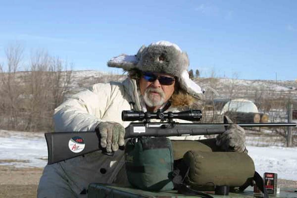 L.P. Brezney Testing the A17 Repeater from Savage Arms, one of two new Savage Arms A17 Autoloading Rimfire Rifles