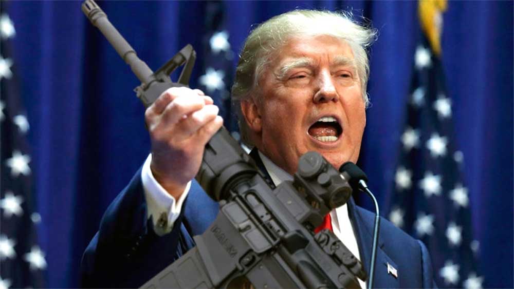 Donald Trump with AR15