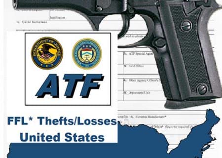 ATF Releases 2016 Summary of Firearms Reported Lost and Stolen from FFLs