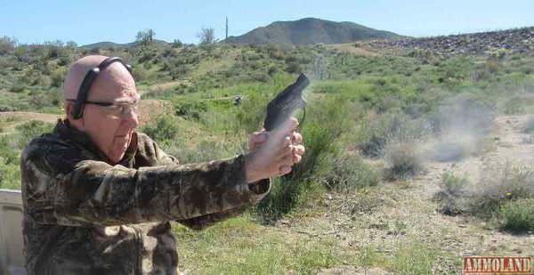 Bob Shell shooting the Ruger LCRx Revolver in .357 Magnum