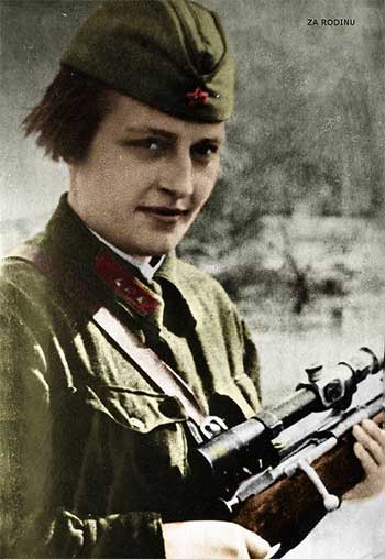 Russian Sniper Lyudmila Pavlichenko