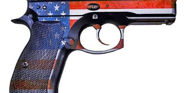 Semi Auto Flag Gun Pistol