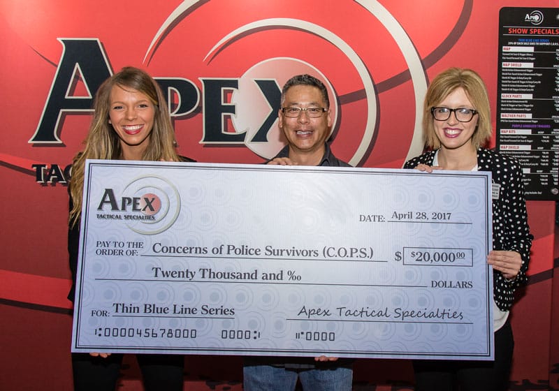 Apex Donates to C.O.P.S.