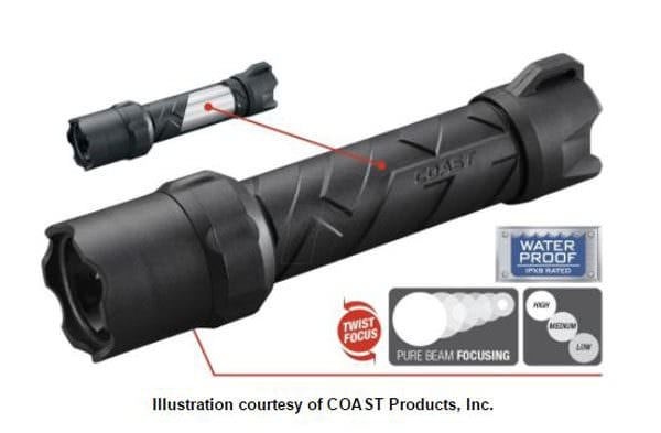 COAST POLYSTEEL 600R Rechargeable Flashlight Review